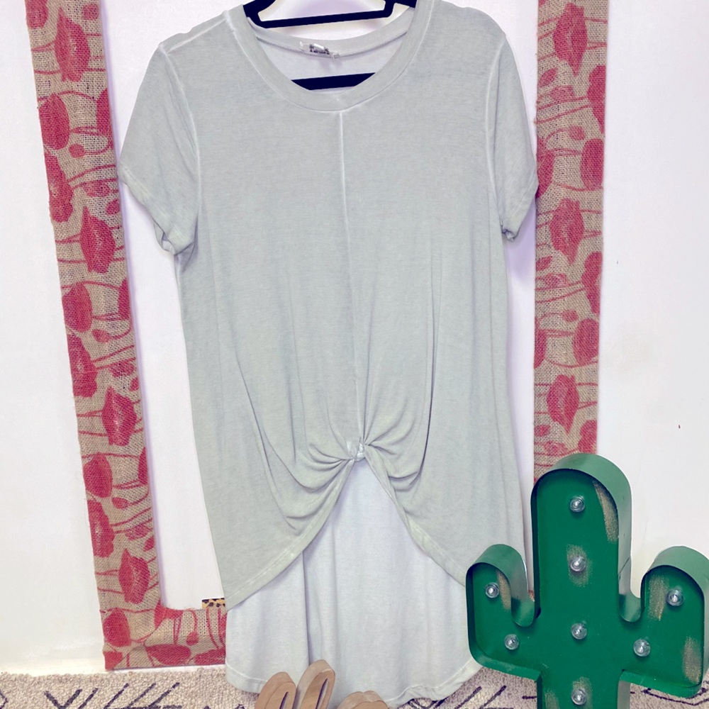 Sage Green High/Low Umgee Boutique Top
